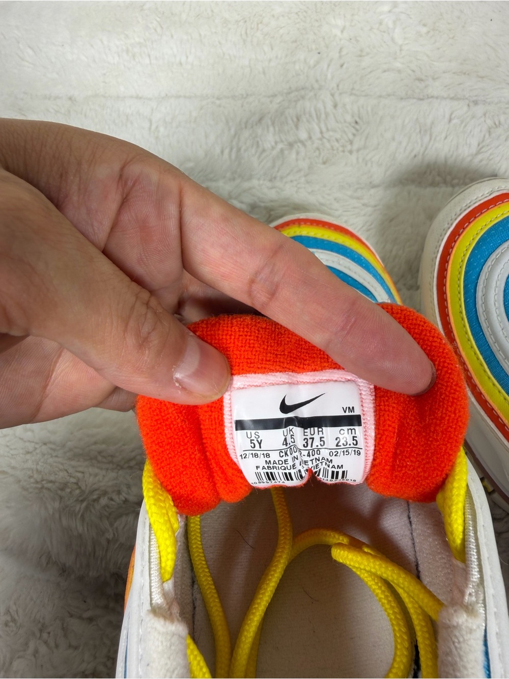Nike Air Max 97 Summer Pack Multicolor Shoes GS Size 5Y Womens 6.5 US CK0052-400 - Picture 8 of 8